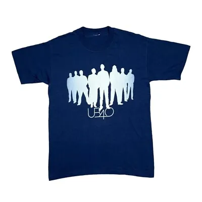 Vintage UB40  2001 European Tour  Reggae Pop Music Band T-Shirt Large Navy Blue • £21.25