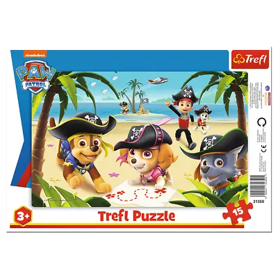 £6.29 • Buy Trefl 15 Piece Baby Kids Viacom Paw Patrol Friends Frame Floor Jigsaw Puzzle NEW