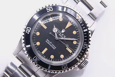 ROLEX Submariner Non-Date REF.5513 Stainless Steel Black Vintage Men's Watch • $23700