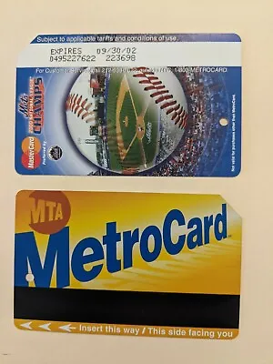 METS Subway Series NYC MetroCard Expired Mint Condition • $2.99