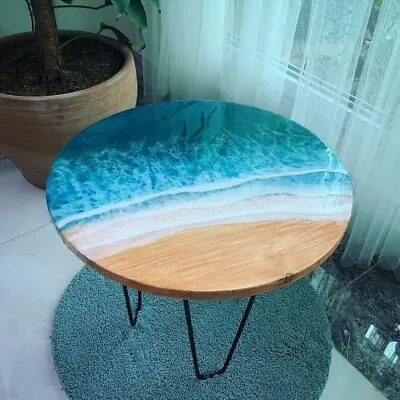 18  Epoxy Resin Ocean Coffee Table Top - Unique Home Furniture Decor • $668.76