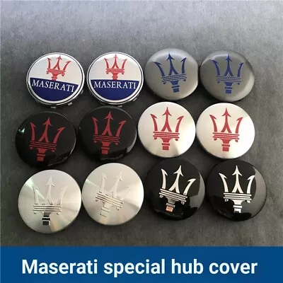 4Pcs 60mm Car Wheel Hub Center Caps Sticker Rim Dust-Proof Cover For Maserati • $18.83