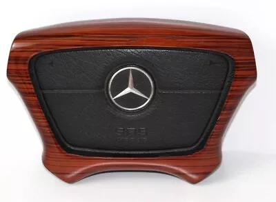 Mercedes W201 190e Zebrano Wood Steering Wheel Horn Trim • $169