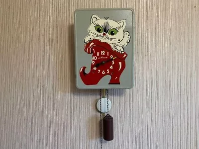 Vintage Soviet Wall Clock Working CLOCK Vintage Soviet Clock Soviet Clock CAT • $225