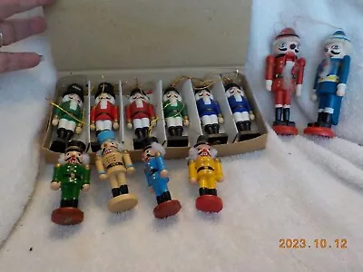 Lot Of 12 Nutcracker  & Soldier Ornaments 2.5 -4.5       (E) • $17.50