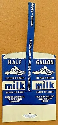 Vintage Paper Half Gallon Milk Dairy Bottle Carrier Snow Pea Dairy In Albany NEW • $7.50