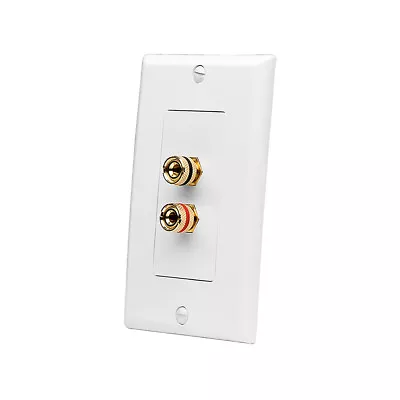 $9.99 • Buy OSD Single Speaker Home Theater Decora Wall Plate 1 Gang Banana Post 1 Speaker