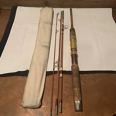 VTG Wright & McGill Eagle Claw Trailmaster 4TMS 6.5' Spinning Rod W/ Canvas Bag • $45