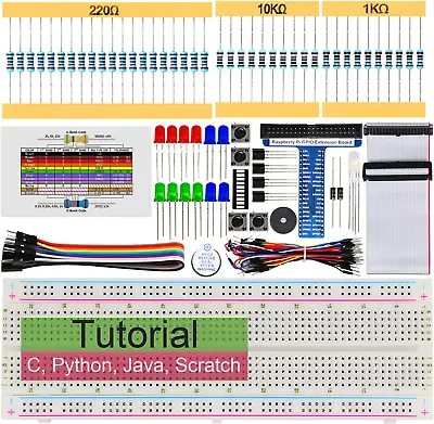 Freenove Basic Starter Kit For Raspberry Pi 4 B 3 B+ 400 227-Page Detailed T... • $31.28