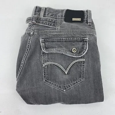 Levi's Jeans Men 34x32 Silver Tab Buckle-Back Flap Pocket Snap Vintage Urban Y2K • $89.95