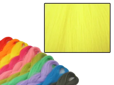 Cyberloxshop Phantasia Kanekalon Jumbo Braid Neon Yellow Hair Dreads • £4.79