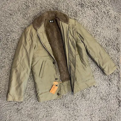 NWT Vintage Military N-1 Deck Jacket Coat Original Goverment Pile Alpaca Wool 36 • $650