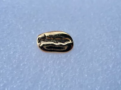 Small Gold Finish Coffee Bean Cocoa Pin Badge Office Coffee Lover!! P5 • $6.15