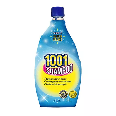 1001 Carpet And Upholstery Shampoo Cleaner Powerful Stain Remover - 500ml • £5.45