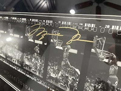 Michael Jordan “The Art Of The Dunk” Limited /323 Suede Framed Signed UDA PMJS • $15000