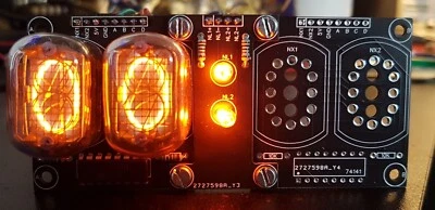 £10 • Buy Modular IN12A/B Nixie Tube Clock Face Breakout Board PCB - 2/4/6 Digit Display