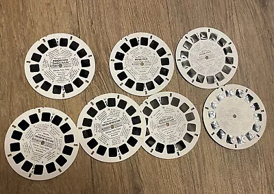 Walt Disney View Master 1960s 7 Reels Peter Pan Sleeping Beauty Pinocchio Sword • $14.99