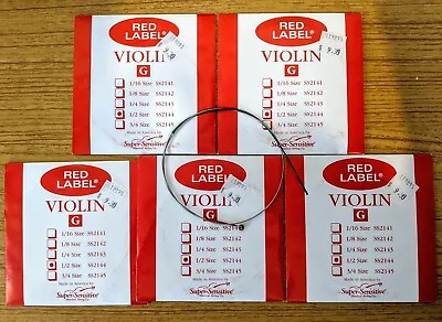 5 Super-Sensitive Red Label 1/2 Violin G String  SS2144 • $20