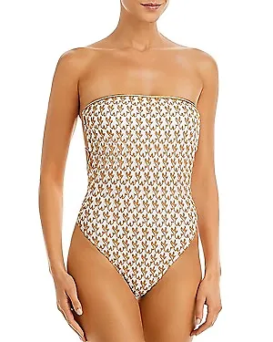 Missoni Mare Women's Bandeau One Piece Swimsuit (48 White/Gold) • $459.99