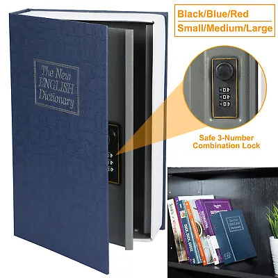Dictionary Diversion Book Safe Box With Combination Lock Money Cash Protection • $19.46