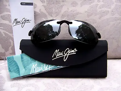 *New* MAUI JIM SPORT HO'OKIPA Gloss Black & Neutral Grey Sunglasses ~~ 407-02 • $159.98