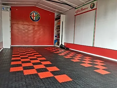 Plasfloor PVC Garage Factory Flooring Interlocking Floor Tiles 75p Each THE BEST • £270