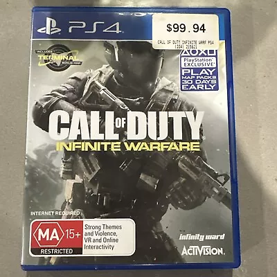 Call Of Duty Infinite Warfare - Sony PlayStation 4 PS4 Game  PAL Complete  • $17.95