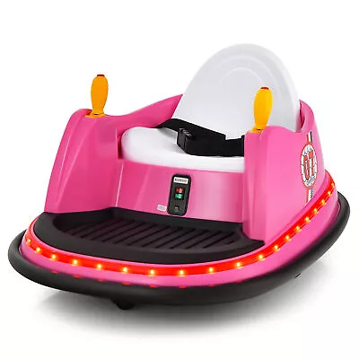 12V Vehicle 360° Spin Race Toy Kids Ride On Bumper Car W/Remote Control Pink • $128.99