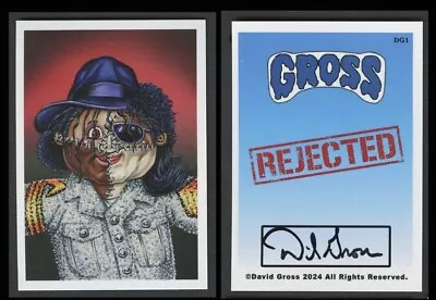 Garbage Pail Kids Artist David Gross Rejected Art Trading Card - Michael Jackson • $12