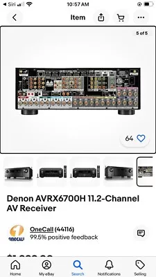 Denon AVRX6700H 11.2-Channel AV Receiver • $850