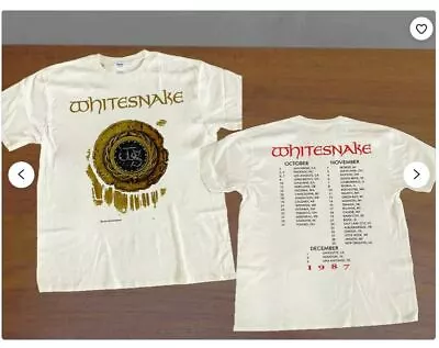 Vintage 1987 Whitesnake Tour Concert Unisex T-Shirt • $19.99