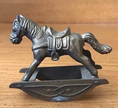Vintage 1976 Durham Industries Miniature Die Cast Metal Rocking Horse #16  • $8.99