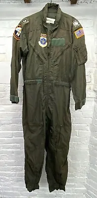 1971 US Air Force 312th MAS LT Colonels Patched CWU 27/P Flight Suit • $150