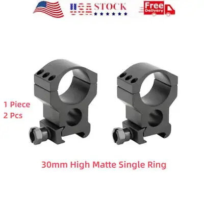 Tactical 30mm Extra High 30mm Height Matte Ring XTR High 3/4  Matte 1/2 PCS • $15.99