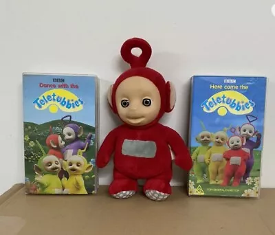 Teletubbie Teletubbies Po Red Talking Plush Soft VHS Tapes • $25