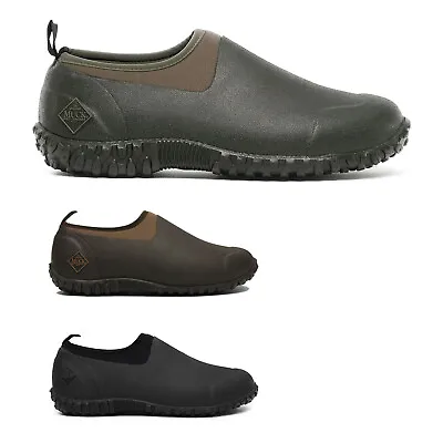 Muck Mens Shoes Muckster II Low Casual Rain Slip-On Rubber Synthetic Textile • £54.60