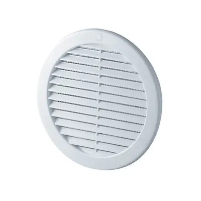 White Round Air Vent Grilles 100mm 125mm 150mm 200mm Ducting Ventilation Cover • £5.99