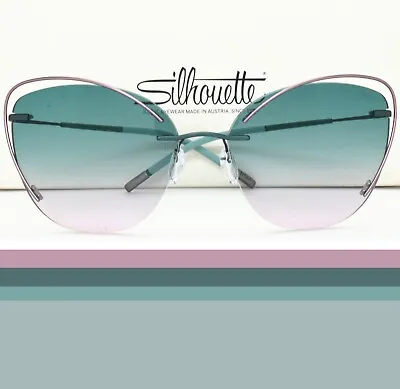 £147.34 • Buy Silhouette Rimless Sunglasses 8163 75 5040 TMA ATWIRE  58-17-140