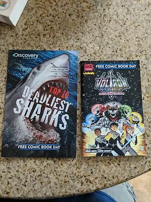  Top 10 Deadliest Sharks Discovery Channel & Voltron Comic Used Paperback • $2.49