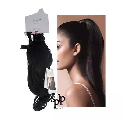 Balmain Paris Tail Cheval 55 CM Dark Brown 100% Memory Hair • $136.68