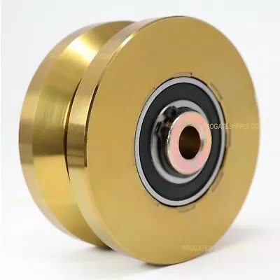$66 • Buy 4  V Groove Heavy Duty Caster Track Solid Wheel Sliding Gate Roller | 2 Pack