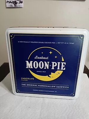 Vintage Look Out Moon Pie Tin Marshmallow Pie  Sandwich  • $25