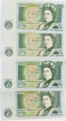 Four B337 Page £1 Bank Of England C14/s64/x45 & Y45 In Near Mint Condition  • £19.50