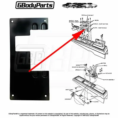 83-84 Hurst/Olds 4 Speed Lightning Rod Shifter METAL Plate Dust Shield 22520891 • $29