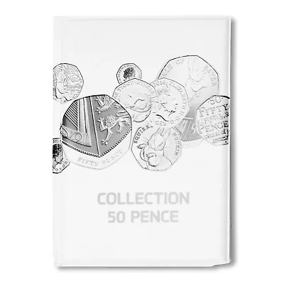 White 50p Schulz Album Coin 96 Spaces Coins Storage Folder Collector £2 Holder • £7.35