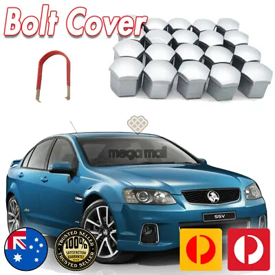 Silver Wheel Nut Lug Caps Covers For HSV Holden VE Commodore WM VF • $37.99