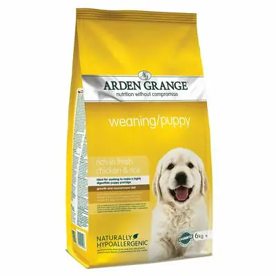 £39.98 • Buy Arden Grange Weaning Puppy Dry Dog Food Chicken All Breeds Hypoallergenic 2/6 Kg
