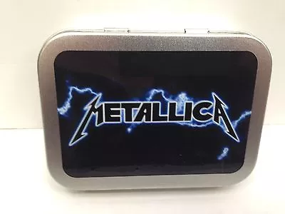 £6.50 • Buy Metallica, Metal Rock Band Music Cigarette Tobacco Storage 2oz Hinged Tin