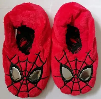 Spiderman Slippers Cozy Footlets Slipper Socks Red Marvel Age 3-11+ • £9.95