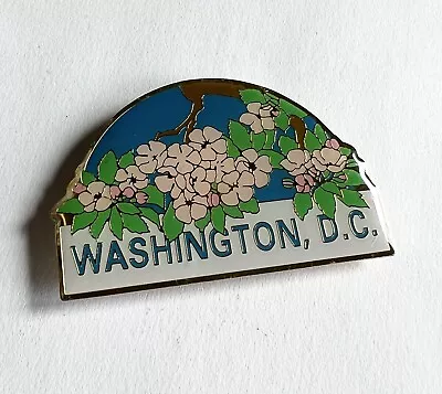 OLD Washington D.C. Cherry Blossom Tree Fridge Enamel Metal Magnet Souvenir • $14.99